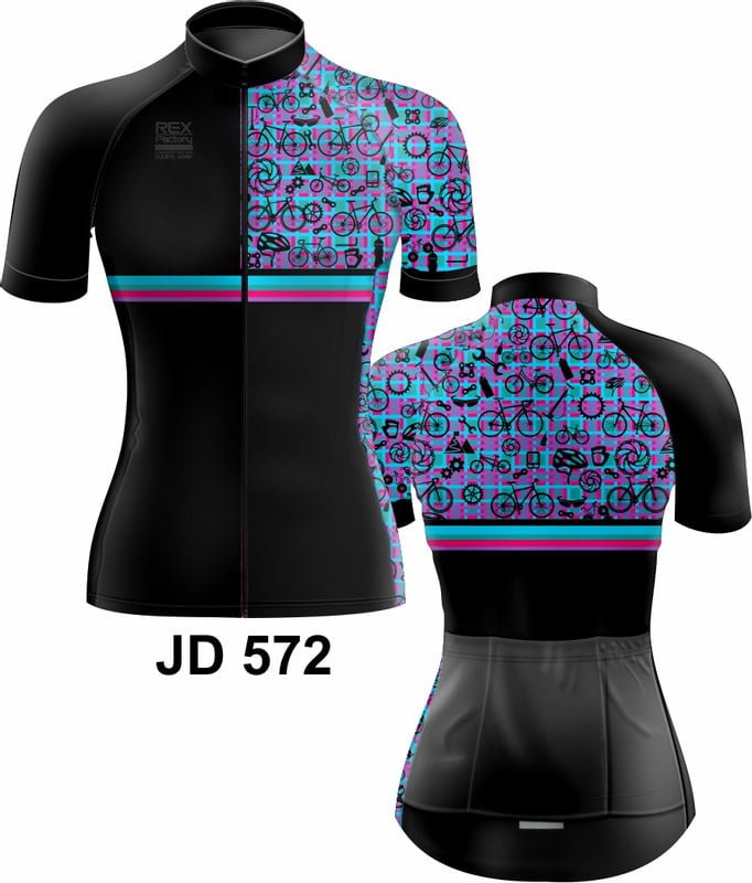 Jersey de Ciclismo Estandar Mujer Dama JD572 - Image 3
