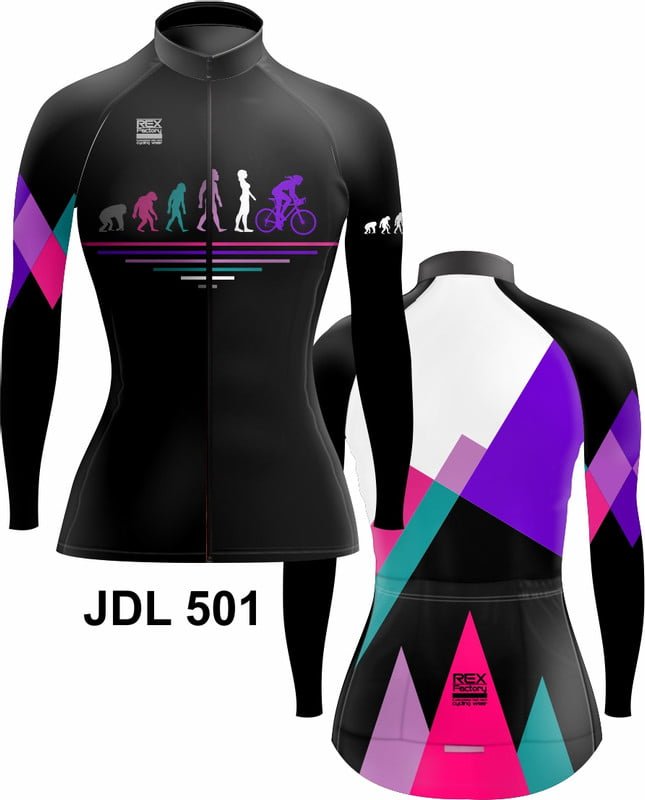 Jersey de Ciclismo Estandar Mujer Dama Manga Larga DAMA XL JDL501 OUTLET 1 - Image 3