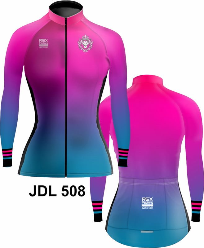 Jersey de Ciclismo Estandar Mujer Dama Manga Larga JDL508 - Image 3