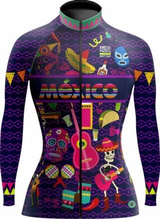 Jersey de Ciclismo Estandar Mujer Dama Manga Larga JDL519