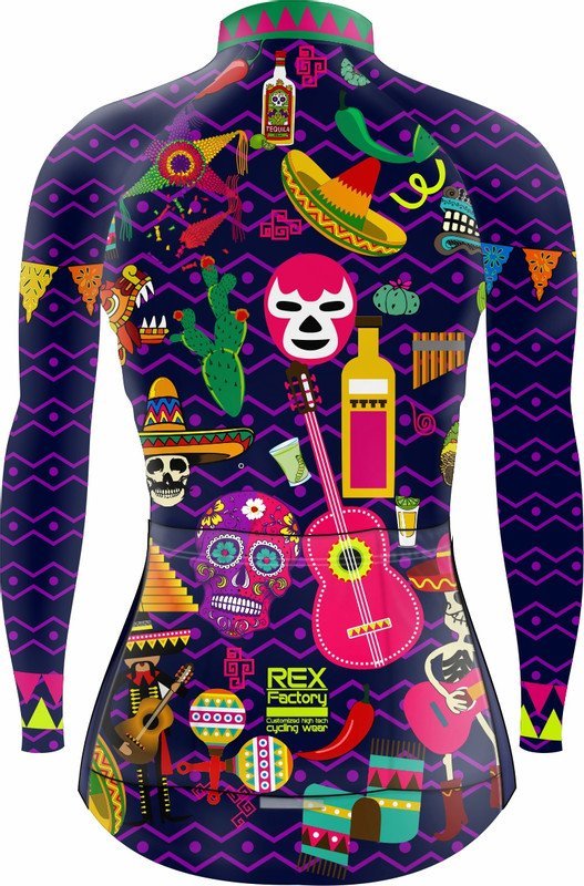 Jersey de Ciclismo Estandar Mujer Dama Manga Larga JDL519 - Image 2