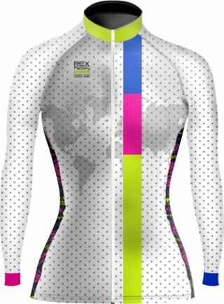 Jersey de Ciclismo Estandar Mujer Dama Manga Larga JDL547