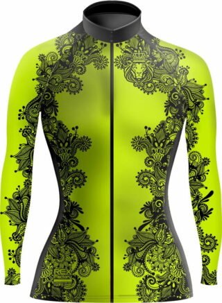 Jersey de Ciclismo Estandar Mujer Dama Manga Larga JDL552