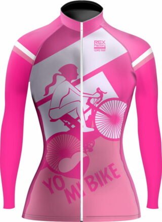 Jersey de Ciclismo Estandar Mujer Dama Manga Larga JDL554