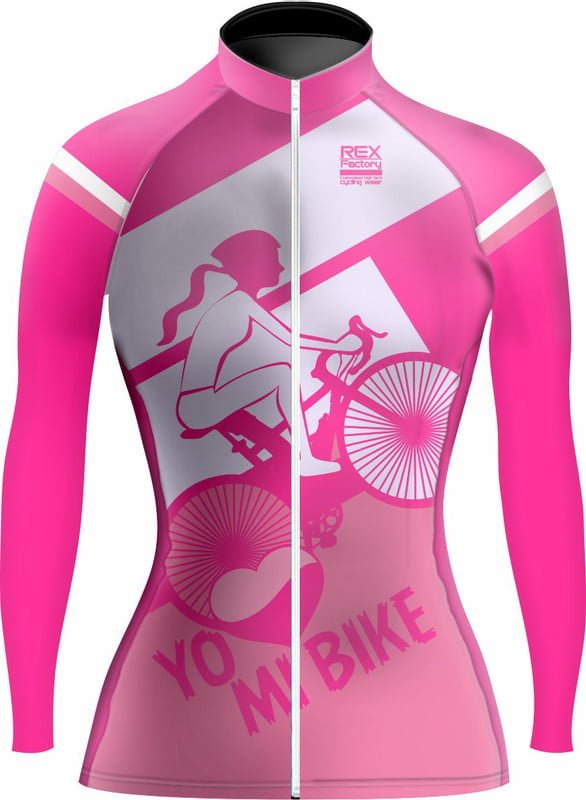 Jersey de Ciclismo Estandar Mujer Dama Manga Larga JDL554