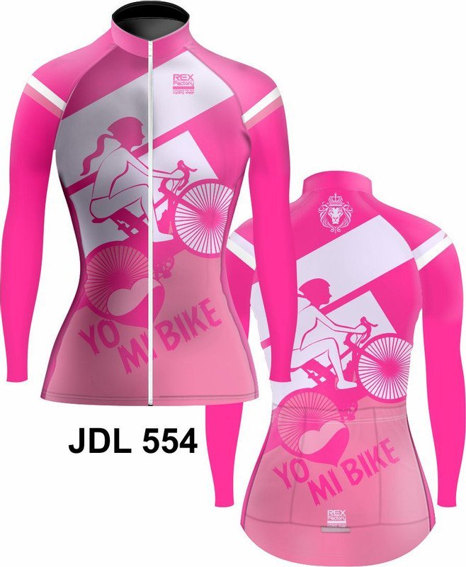 Jersey de Ciclismo Estandar Mujer Dama Manga Larga JDL554 - Image 3