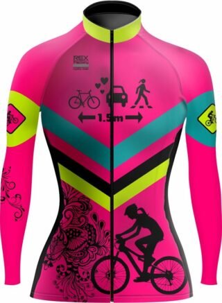 Jersey de Ciclismo Estandar Mujer Dama Manga Larga JDL571