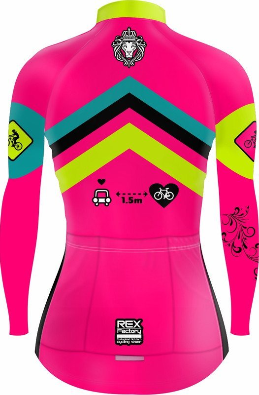 Jersey de Ciclismo Estandar Mujer Dama Manga Larga JDL571 - Image 2
