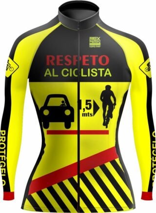 Jersey de Ciclismo Estandar Mujer Dama Manga Larga JDL574