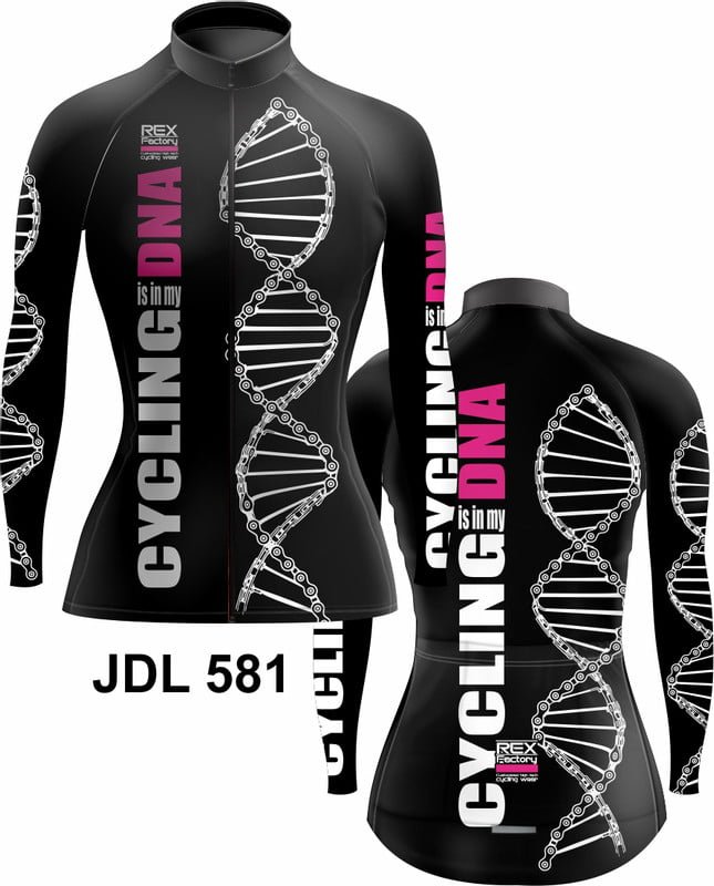 Jersey de Ciclismo Estandar Mujer Dama Manga Larga JDL581 - Image 3