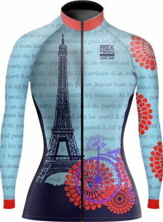 Jersey de Ciclismo Estandar Mujer Dama Manga Larga JDL587