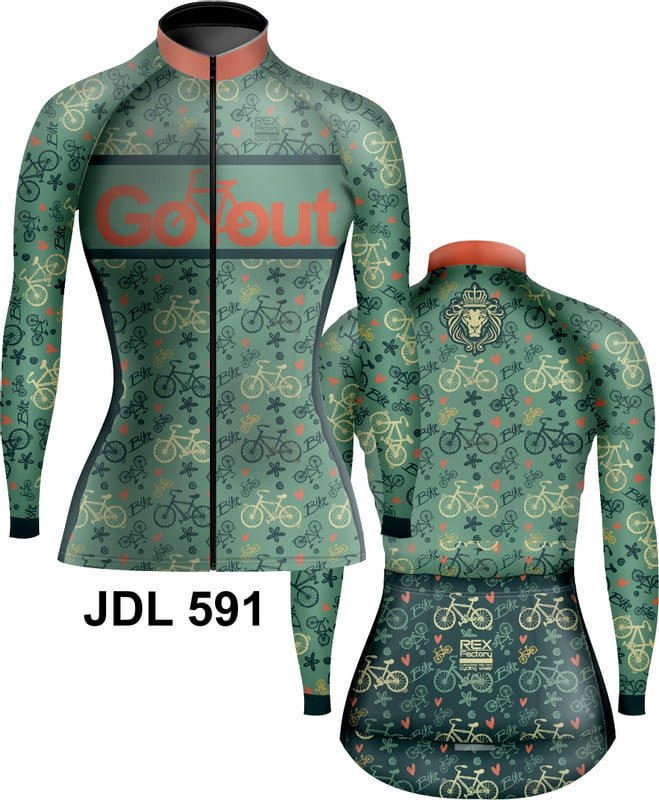 Jersey de Ciclismo Estandar Mujer Dama Manga Larga JDL591 - Image 3