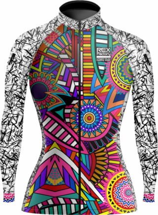 Jersey de Ciclismo Estandar Mujer Dama Manga Larga JDL604