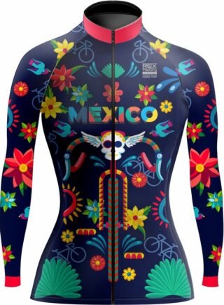 Jersey de Ciclismo Estandar Mujer Dama Manga Larga JDL605
