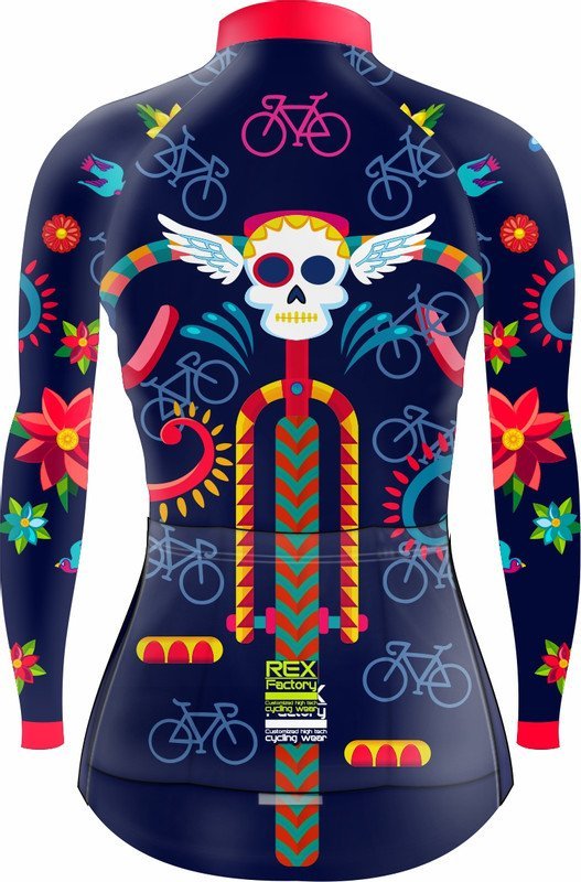 Jersey de Ciclismo Estandar Mujer Dama Manga Larga JDL605 - Image 2