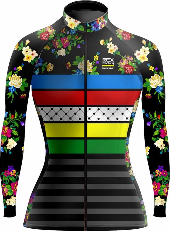 Jersey de Ciclismo Estandar Mujer Dama Manga Larga JDL612