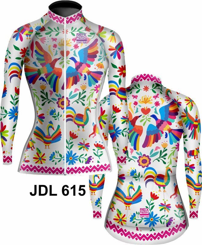Jersey de Ciclismo Estandar Mujer Dama Manga Larga JDL615 - Image 3