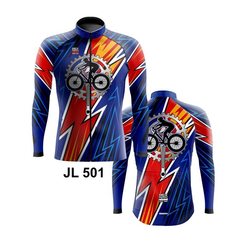 Jersey de Ciclismo Estandar Hombre Caballero Manga Larga JL501 - Image 3