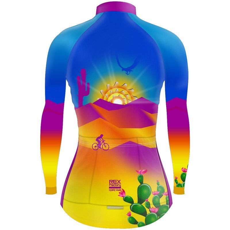 Jersey de Ciclismo Estandar Mujer Dama Manga Larga JDL649 - Image 2