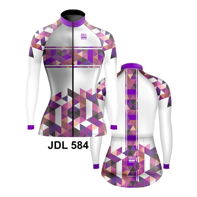 Jersey de Ciclismo Estandar Mujer Dama Manga Larga JDL584 - Image 3