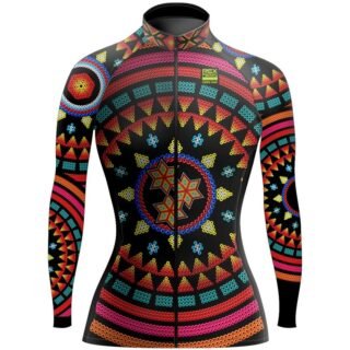 Jersey de Ciclismo Estandar Mujer Dama Manga Larga JDL644
