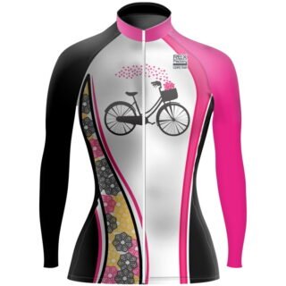 Jersey de Ciclismo Estandar Mujer Dama Manga Larga JDL559