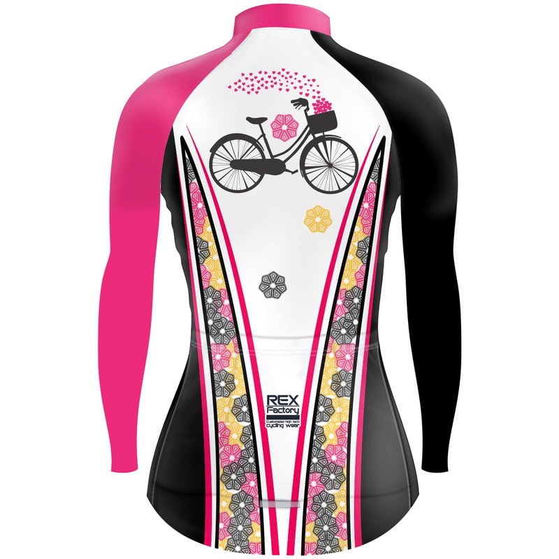 Jersey de Ciclismo Estandar Mujer Dama Manga Larga JDL559 - Image 2