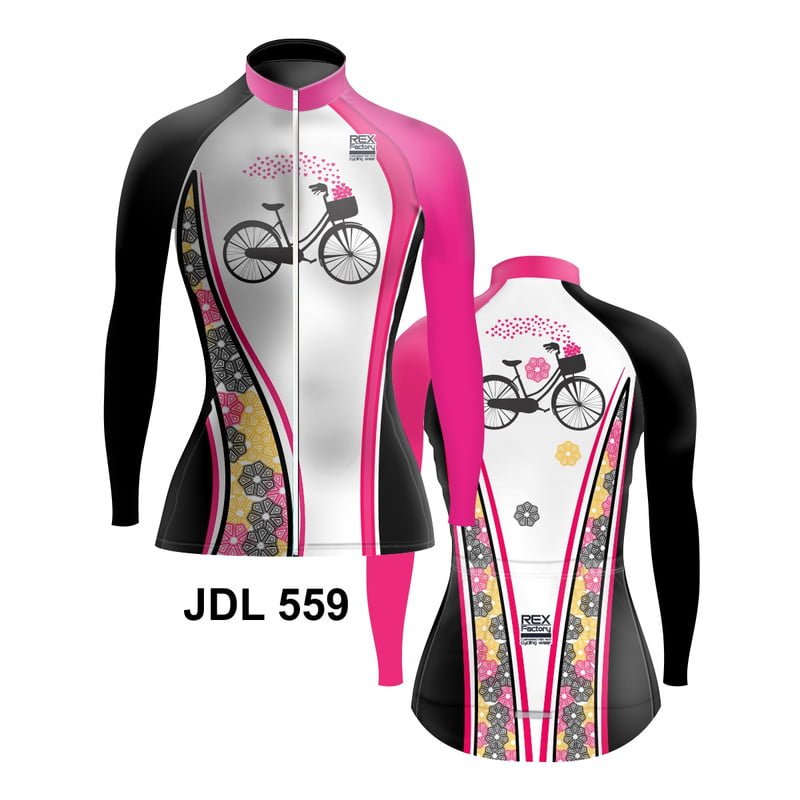 Jersey de Ciclismo Estandar Mujer Dama Manga Larga JDL559 - Image 3