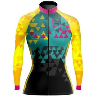 Jersey de Ciclismo Estandar Mujer Dama Manga Larga JDL666