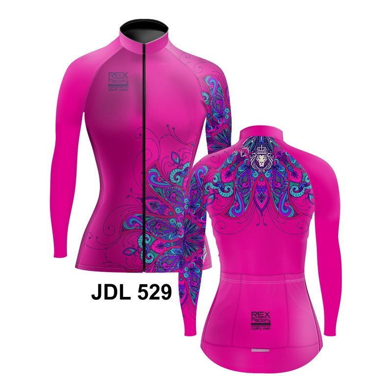 Jersey de Ciclismo Estandar Mujer Dama Manga Larga JDL529 - Image 3
