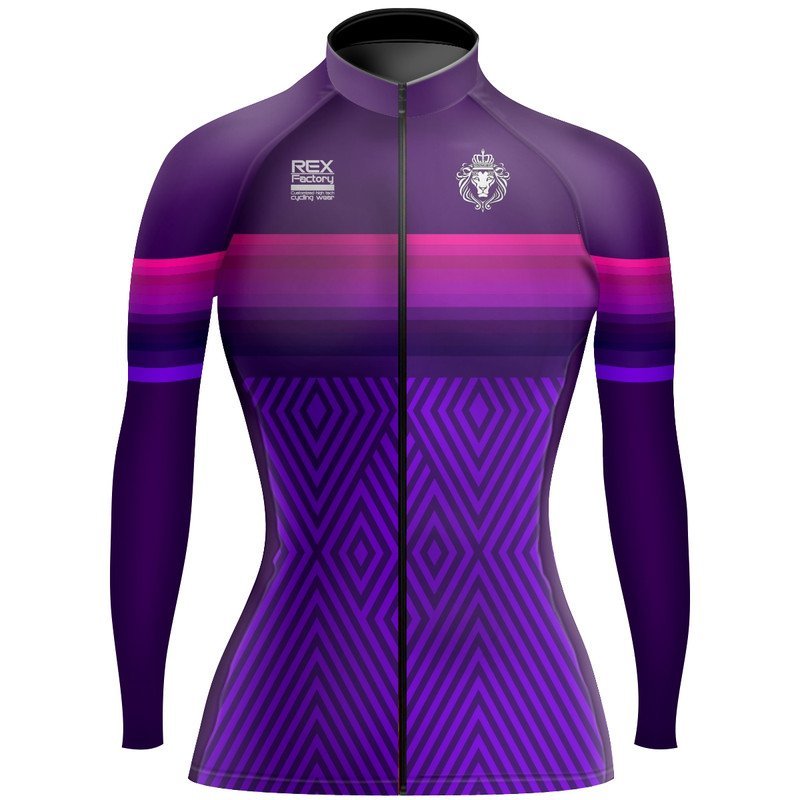 Jersey de Ciclismo Estandar Mujer Dama Manga Larga JDL520