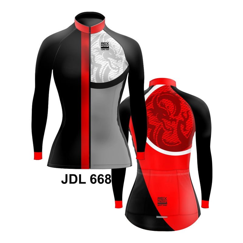 Jersey de Ciclismo Estandar Mujer Dama Manga Larga JDL668 - Image 3