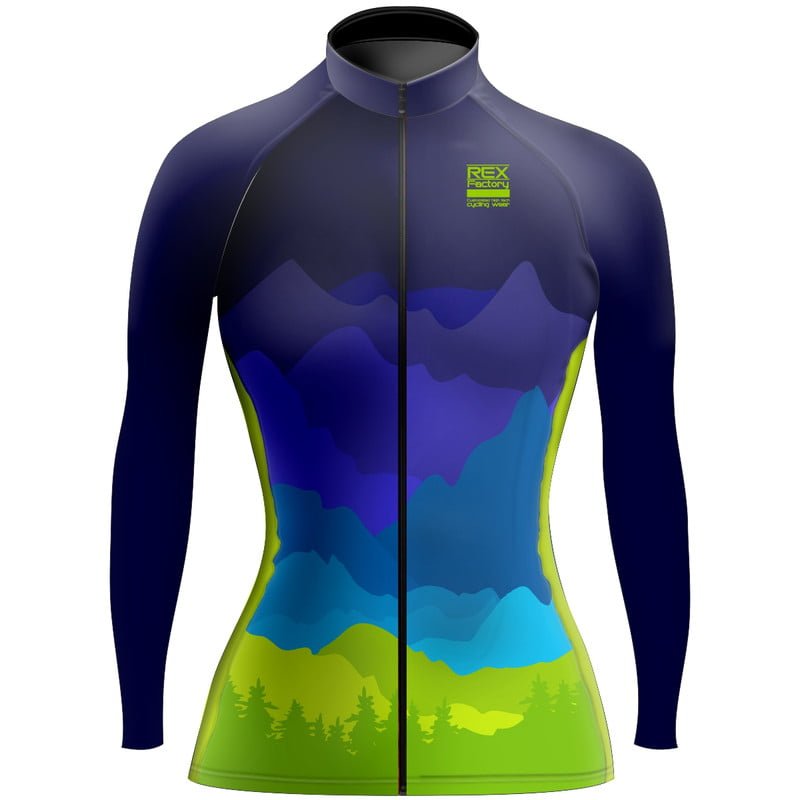 Jersey de Ciclismo Estandar Mujer Dama Manga Larga JDL672