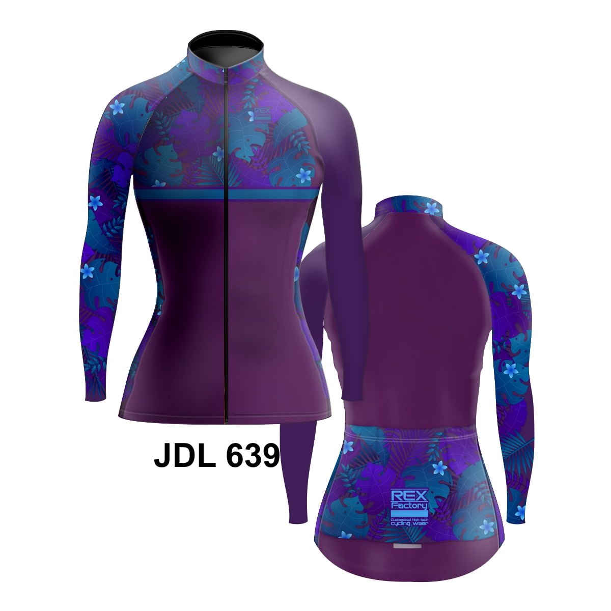 Jersey de Ciclismo Estandar Mujer Dama Manga Larga JDL639 - Image 3
