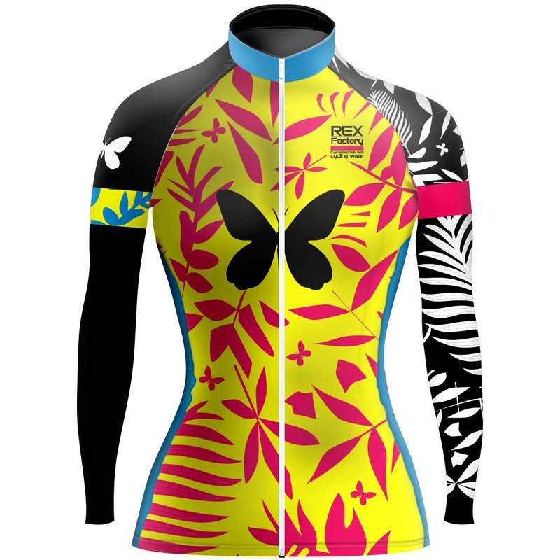Jersey de Ciclismo Estandar Mujer Dama Manga Larga JDL621