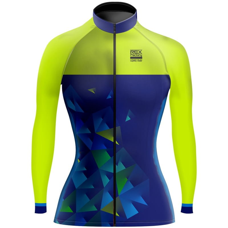 Jersey de Ciclismo Estandar Mujer Dama Manga Larga JDL667