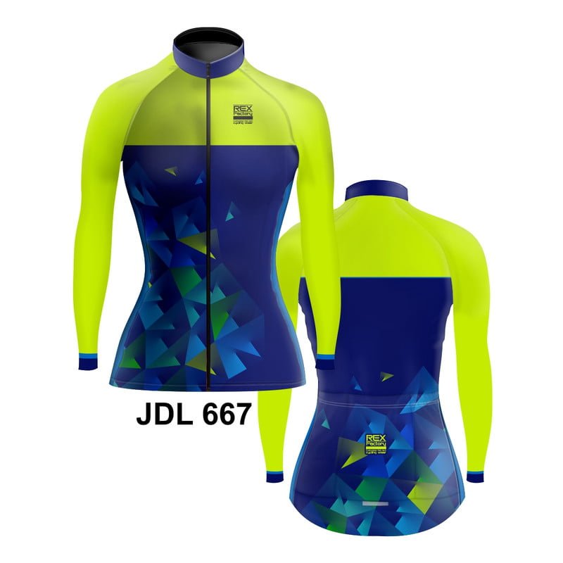Jersey de Ciclismo Estandar Mujer Dama Manga Larga JDL667 - Image 3
