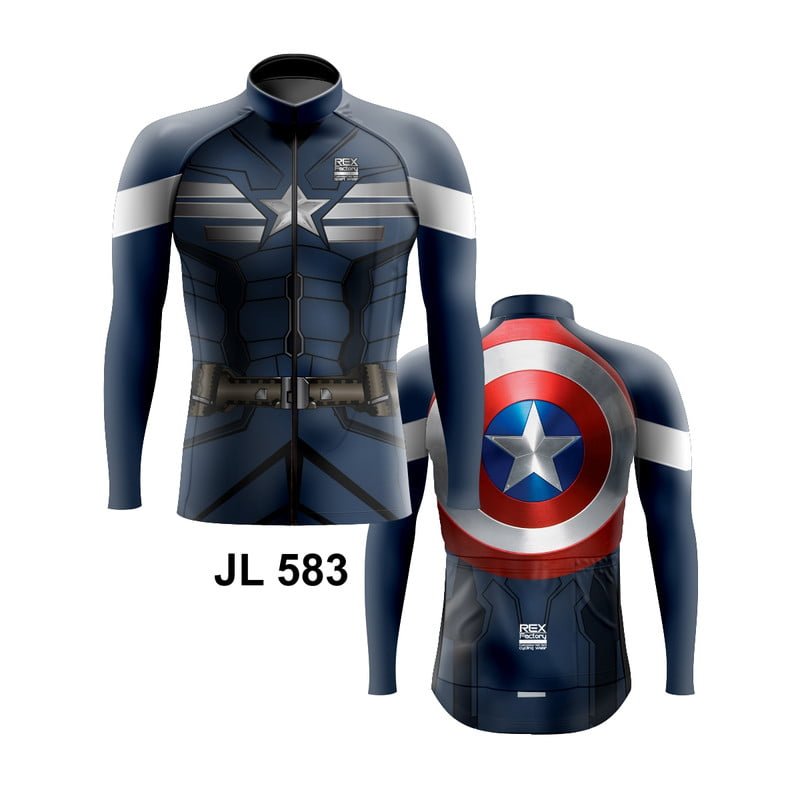 Jersey de Ciclismo Estandar Hombre Caballero Manga Larga JL583 - Image 3