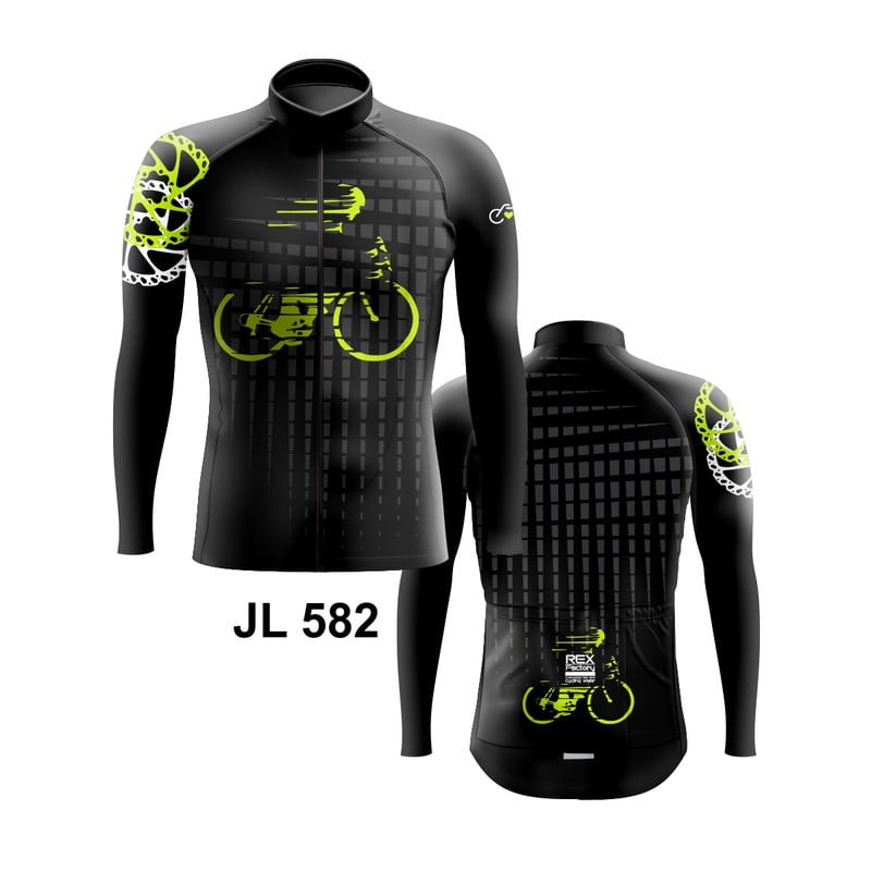 Jersey de Ciclismo Estandar Hombre Caballero Manga Larga JL583 - Image 2