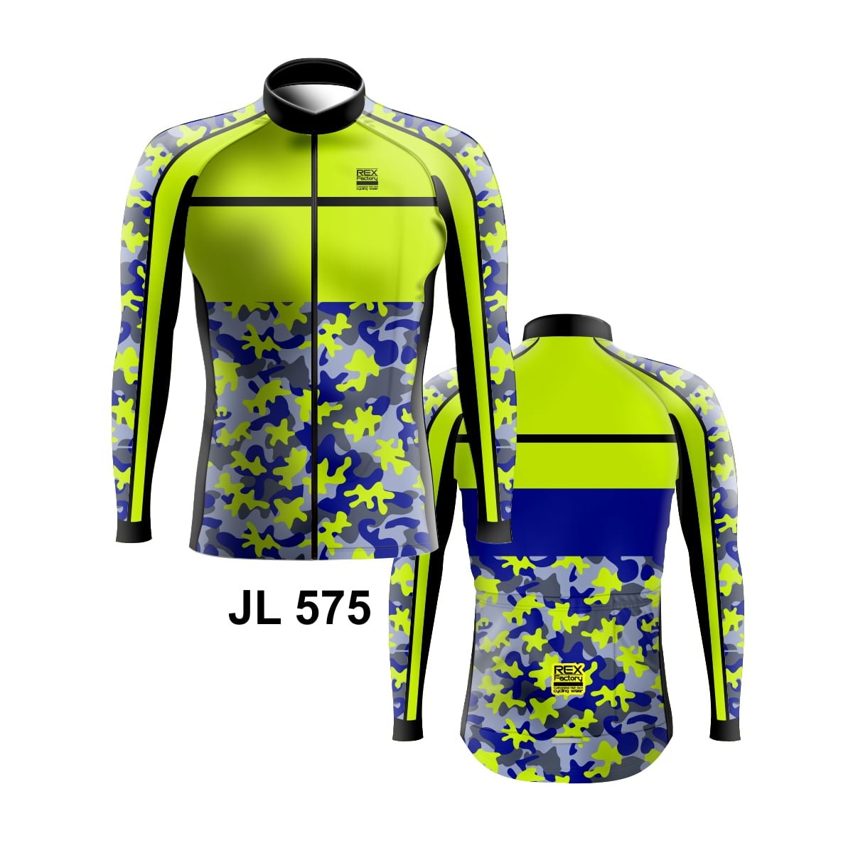 Jersey de Ciclismo Estandar Hombre Caballero Manga Larga JL575 - Image 3