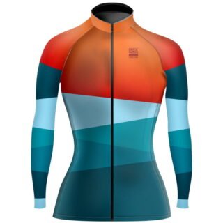 Jersey de Ciclismo Estandar Mujer Dama Manga Larga JDL682