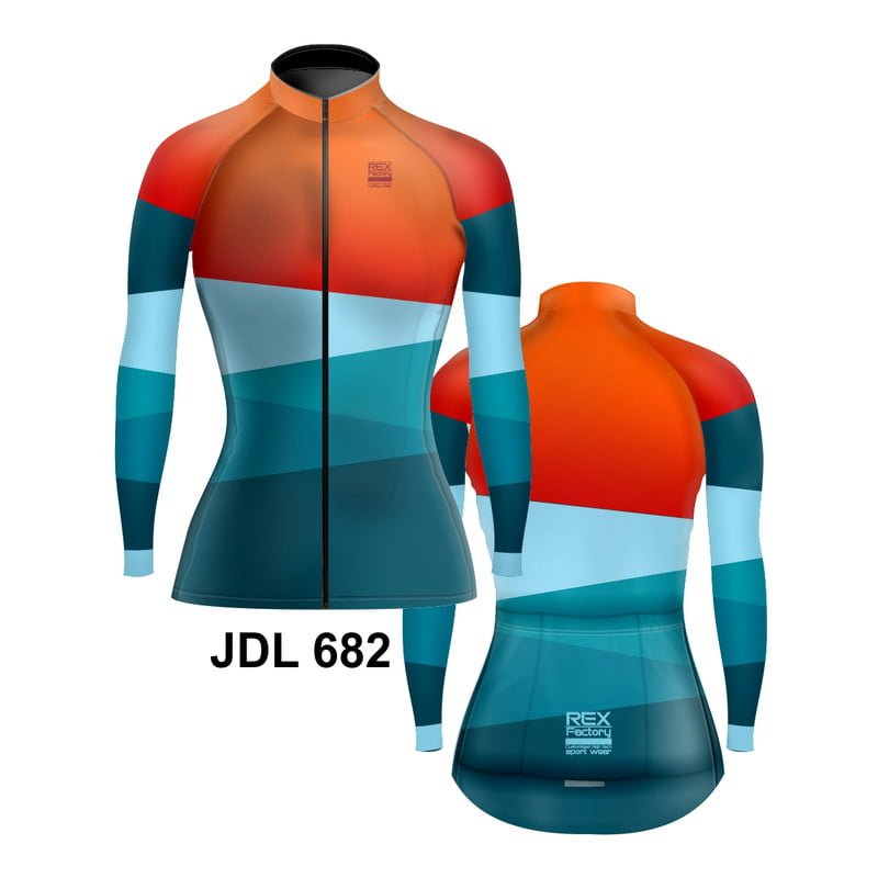 Jersey de Ciclismo Estandar Mujer Dama Manga Larga JDL682 - Image 3