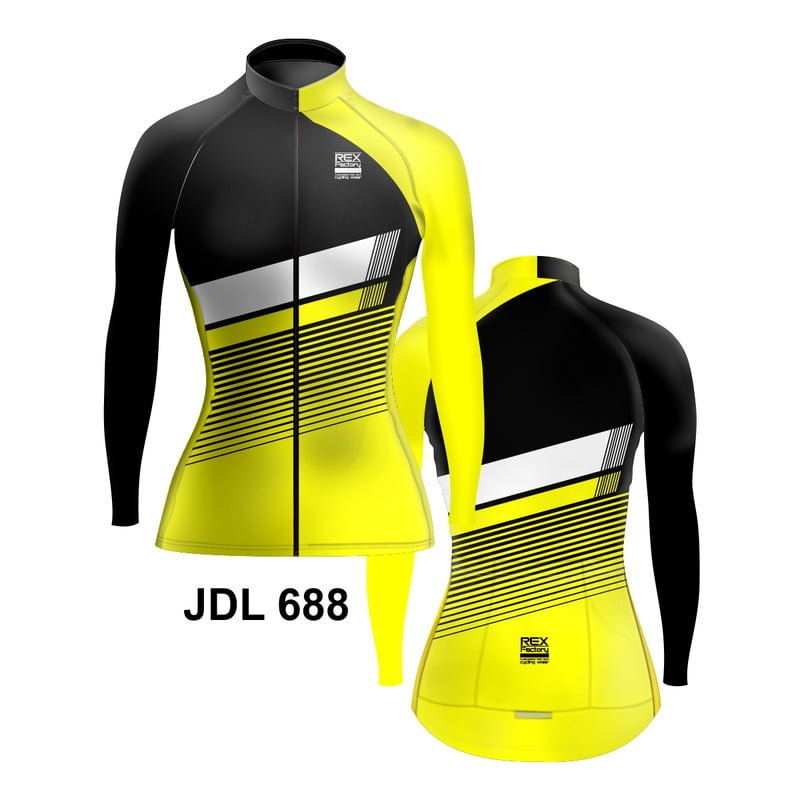 Jersey de Ciclismo Estandar Mujer Dama Manga Larga JDL688 - Image 3