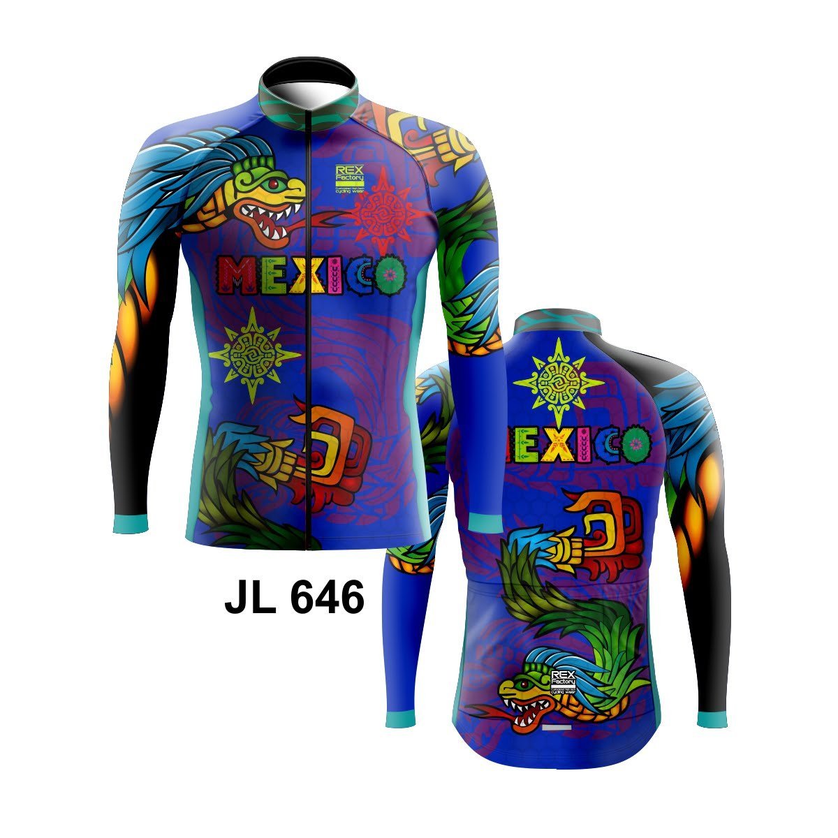 Jersey de Ciclismo Estandar Hombre Caballero Manga Larga JL646 - Image 3