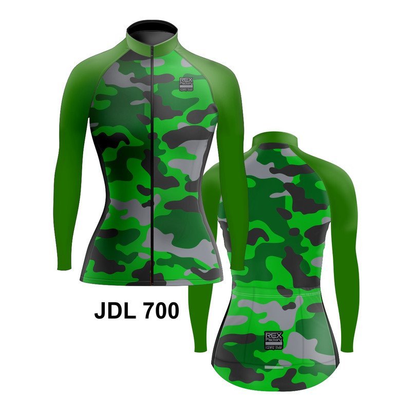 Jersey de Ciclismo Estandar Mujer Dama Manga Larga JDL700 - Image 3