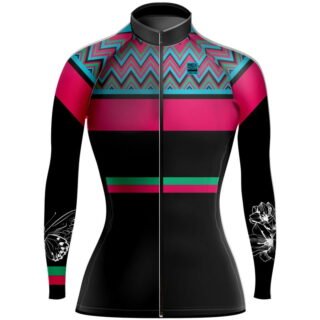 Jersey de Ciclismo Estandar Mujer Dama Manga Larga JDL699