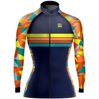 Jersey de Ciclismo Estandar Mujer Dama Manga Larga JDL702