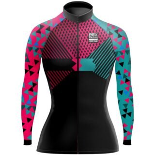 Jersey de Ciclismo Estandar Mujer Dama Manga Larga JDL513