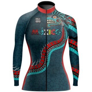 Jersey de Ciclismo Estandar Mujer Dama Manga Larga JDL677