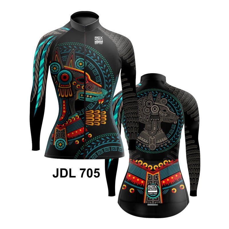 Jersey de Ciclismo Estandar Mujer Dama Manga Larga JDL705 - Image 3
